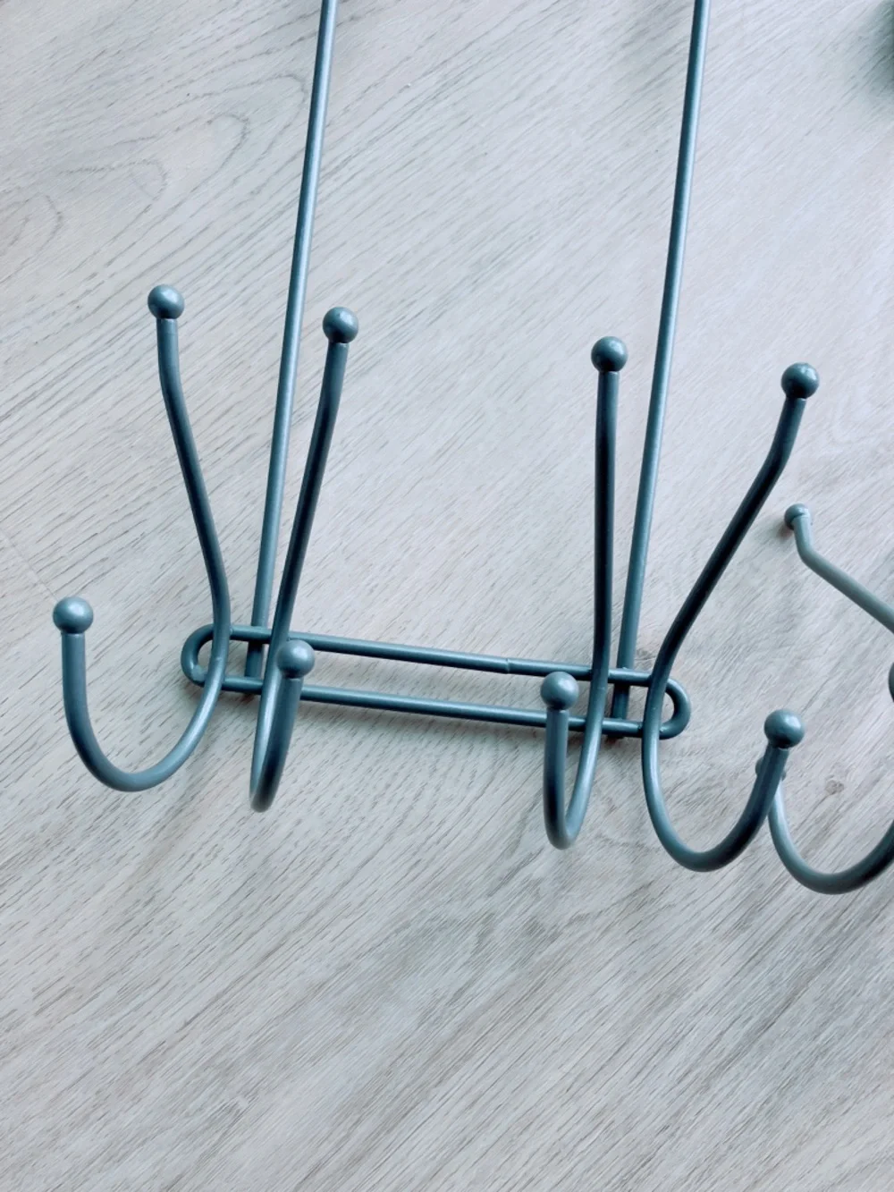 Metal Door Hook Rack 2 pcs Grey